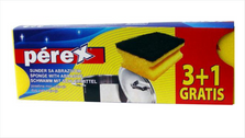 PEREX СУНГЕРИ СО АБРАЗИВ 3/1 + 1 ГРАТИС